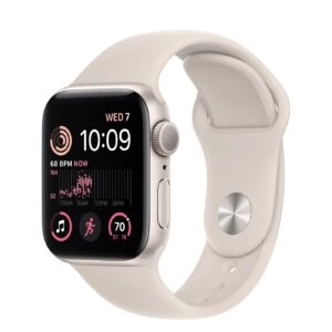 Apple Watch SE 2 GPS 40mm Starlight Aluminum Case w. Starlight S. Band - S/M (MNT33) — изображение 1