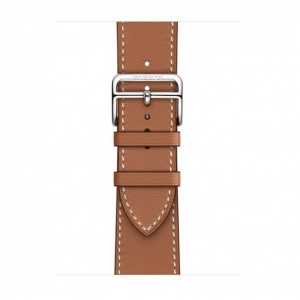 Apple Watch Hermes Series 7 LTE 41mm Silver S. Steel Case w. Gold Single Tour (MKHN3) - Зображення 3