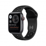 Apple Watch Nike SE GPS + Cellular 44mm Space Gray Aluminum w. Pure Platinum/Black Nike Sport B. (MYYP2) - ТвойGadget