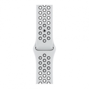 Apple Watch Nike Series 7 GPS 41mm Starlight Aluminum Case w. Pure Platinum/Black Nike Sport Band (MKN33) - Зображення 3