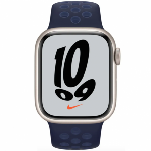 Apple Watch Nike Series 7 LTE 45mm Starlight A. Case with M. Navy/Mystic N. Nike S. Band (MKMD3+ML8C3) - Зображення 2