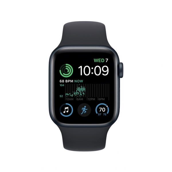 Apple Watch SE 2 GPS + Cellular 40mm Midnight Aluminum Case with Midnight Sport Band (MNPL3) - ТвойGadget