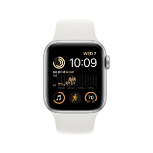 Apple Watch SE 2 GPS 40mm Silver Aluminum Case with White Sport Band M/L (MNTC3) — изображение 2
