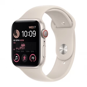 Apple Watch SE 2 GPS 40mm Starlight Aluminum Case w. Starlight S. Band - M/L (MNT63) — изображение 1