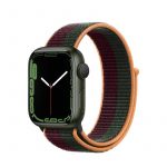 Apple Watch Series 7 GPS 41mm Blue Aluminum Case With Abyss Blue/Moss Green Sport Loop (MKNH3) - ТвойGadget