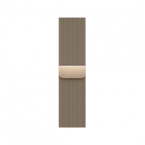 Apple Watch Series 7 GPS + Cellular 41mm Gold Stainless Steel Case with Gold Milanese Loop (MKHH3) - Зображення 3