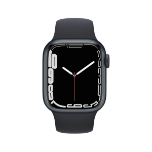 Apple Watch Series 7 GPS + Cellular 41mm Midnight Aluminum Case w. Midnight S. Band (MKH73) - Зображення 2