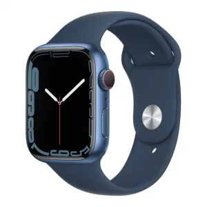 Apple Watch Series 7 GPS + Cellular 45mm Blue Aluminum Case w. Abyss Blue S. Band (MKJA3) - Зображення 1