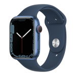Apple Watch Series 7 GPS + Cellular 41mm Gold S. Steel Case w. Dark Cherry Sport Band (MKHG3) - ТвойGadget