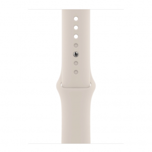 Apple Watch Series 7 GPS + Cellular 41mm Silver Stainless Steel Case w. Starlight Sport Band (MKHE3) — изображение 3