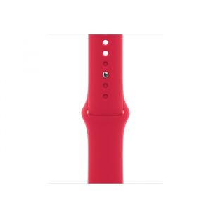Apple Watch Series 8 GPS 41mm Midnight Aluminum Case w. (PRODUCT)RED Sport Band S/M (MNPC3+MP703) - Зображення 3