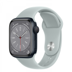 Apple Watch Series 8 GPS 45mm Midnight Aluminum Case w. Starlight Sport Band M/L (MNP83+MPLW3) - ТвойGadget