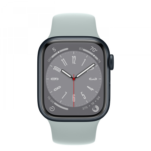Apple Watch Series 8 GPS 41mm Midnight Aluminum Case w. Succulent Sport Band M/L (MNPC3+MP743) - Зображення 2