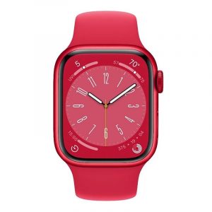 Apple Watch Series 8 GPS + Cellular 41mm PRODUCT RED Aluminum Case w. PRODUCT RED S. Band (MNJ23) — изображение 2