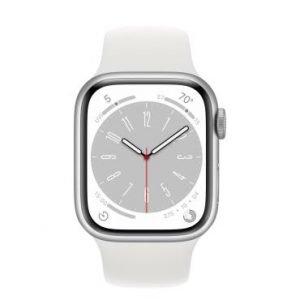 Apple Watch Series 8 GPS + Cellular 41mm Silver Aluminum Case with White S. Band (MP4A3) — изображение 2