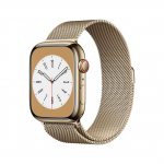 Apple Watch Series 7 Hermes LTE 45mm Sil. S.Steel Case w. Fauve S.Leather S.Tour Dep.Buckle (MKMG3+MKGE3) - ТвойGadget