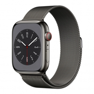 Apple Watch Series 8 GPS + Cellular 41mm Graphite S. Steel Case w. Milanese Loop Graphite (MNJL3/MNJM3) — изображение 1