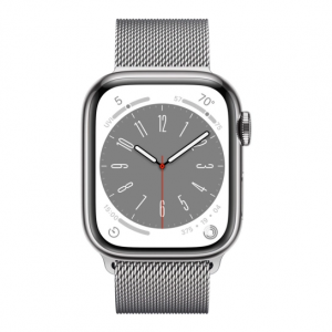 Apple Watch Series 8 GPS + Cellular 45mm Silver S. Steel Case w. Milanese Loop Silver (MNKG3/MNKJ3) [OPEN BOX] — изображение 2