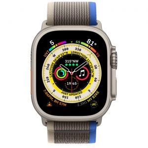 Apple Watch Ultra GPS + Cellular 49mm Titanium Case with Blue/Gray Trail Loop - M/L (MQF33, MQEJ3, MQFV3) [Вітринні] - Зображення 2