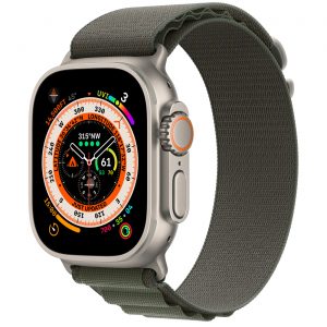 Apple Watch Ultra GPS + Cellular 49mm Titanium Case with Green Alpine Loop - Small (MNHC3/MNHJ3) [Вітринні] - Зображення 1