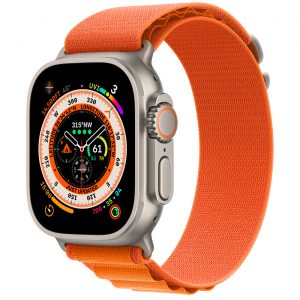 Apple Watch Ultra GPS + Cellular 49mm Titanium Case with Orange Alpine Loop - Small (MNHA3/MNHH3) [Вітринні] - Зображення 1