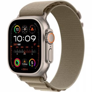 Apple Watch Ultra 2 GPS + Cellular 49mm Titanium Case with Olive Alpine Loop - Large (MRF03/MRFK3) [NEW NO BOX] - Зображення 1