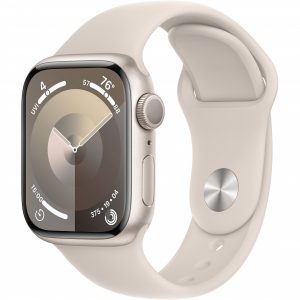 Apple Watch Series 9 GPS 41mm Starlight Aluminum Case w. Starlight Sport Band - S/M (MR8T3) [OPEN BOX] — изображение 1
