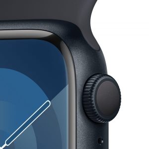 Apple Watch Series 9 GPS 41mm Midnight Aluminum Case w. Midnight Sport Band - S/M (MR8W3) [NO BOX] - Зображення 3