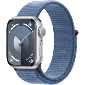 Apple Watch Series 9 GPS 41mm Silver Aluminum Case with Winter Blue Sport Loop (MR923) [OPEN BOX] — изображение 1
