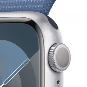 Apple Watch Series 9 GPS 41mm Silver Aluminum Case with Winter Blue Sport Loop (MR923) [OPEN BOX] — изображение 3