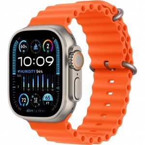 Apple Watch Ultra 2 GPS + Cellular 49mm Titanium Case with Orange Ocean Band (MREH3) [NEW NO BOX] - Зображення 1
