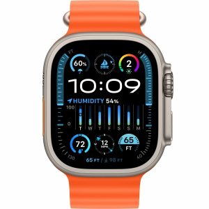 Apple Watch Ultra 2 GPS + Cellular 49mm Titanium Case with Orange Ocean Band (MREH3) [NEW NO BOX] - Зображення 2