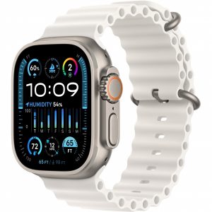 Apple Watch Ultra 2 GPS + Cellular 49mm Titanium Case with White Ocean Band (MREJ3) [NEW NO BOX] — изображение 1