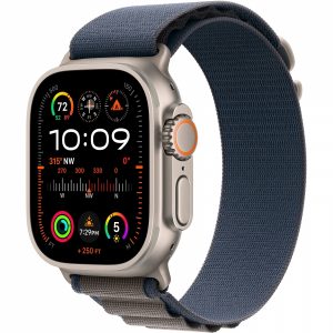Apple Watch Ultra 2 GPS + Cellular 49mm Titanium Case with Blue Alpine Loop - Small (MREK3/MRFA3) [NEW NO BOX] — изображение 1