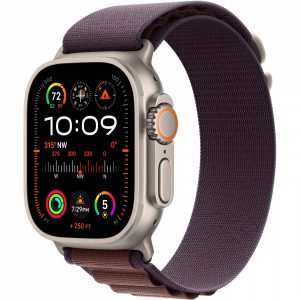 Apple Watch Ultra 2 GPS + Cellular 49mm Titanium Case with Indigo Alpine Loop - Large (MREW3) [NEW NO BOX] — изображение 1