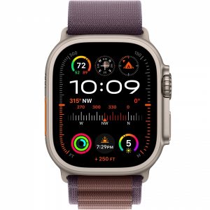 Apple Watch Ultra 2 GPS + Cellular 49mm Titanium Case with Indigo Alpine Loop - Large (MREW3) [NEW NO BOX] — изображение 2