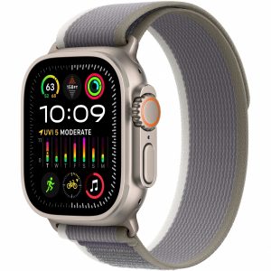 Apple Watch Ultra 2 GPS + Cellular 49mm Titanium Case with Green/Gray Trail Loop - S/M (MRF33) [NEW NO BOX] — изображение 1