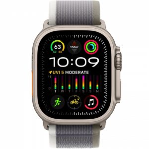 Apple Watch Ultra 2 GPS + Cellular 49mm Titanium Case with Green/Gray Trail Loop - S/M (MRF33) [NEW NO BOX] — изображение 2