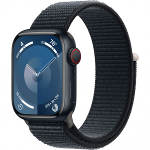 Apple Watch Series 9 GPS 45mm Midnight Aluminum Case w. Midnight S. Loop (MR9C3) [Витринный] — изображение 1