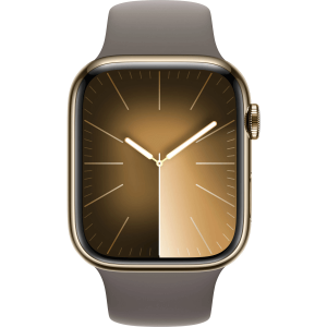 Apple Watch Series 9 GPS + Cellular 41mm Gold S. Steel Case w. Clay Sport Band - M/L (MRJ63) - Зображення 2