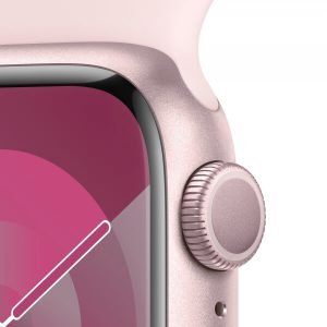Apple Watch Series 9 GPS + Cellular 45mm Pink Aluminum Case w. Light Pink Sport Band - M/L (MRML3) — изображение 3