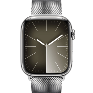 Apple Watch Series 9 GPS + Cellular 45mm Silver S. Steel Case w. Silver Milanese Loop (MRMQ3) - Зображення 2