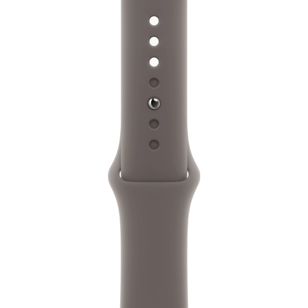 Apple Watch Series 9 GPS + Cellular 45mm Gold S. Steel Case w. Clay Sport Band – S/M (MRMR3) - ТвойGadget
