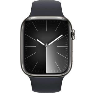 Apple Watch Series 9 GPS + Cellular 45mm Graphite S. Steel Case w. Midnight S. Band - M/L (MRMW3) - Зображення 2