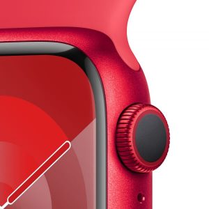 Apple Watch Series 9 GPS 41mm PRODUCT RED Alu. Case w. PRODUCT RED S. Band - M/L (MRXH3) — изображение 3