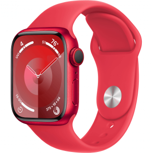 Apple Watch Series 9 GPS + Cellular 41mm PRODUCT RED Alu. Case w. PRODUCT RED Sport Band - S/M (MRY63) — изображение 1