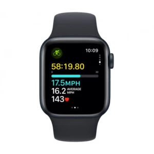 Apple Watch SE 2 GPS 40mm Midnight Aluminium Case with Midnight Sport Band M/L (MR9Y3) - Зображення 3