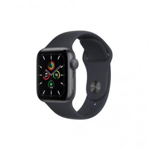 Apple Watch SE GPS 44mm Space Gray Aluminum Case with Midnight Sport Band (MKQ63) - Зображення 1