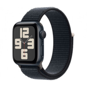 Apple Watch SE 2 GPS 40mm Midnight Aluminium Case with Midnight Sport Loop (MRE03)
