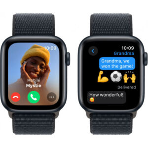 Apple Watch SE 2 GPS 44mm Midnight Aluminium Case with Midnight Sport Band S/M (MRE73) — изображение 4